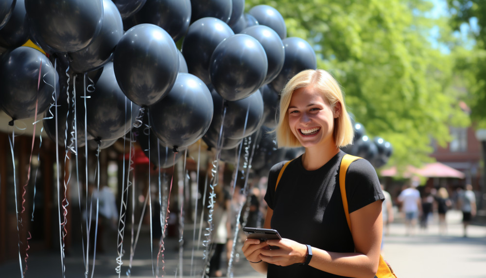 Le street marketing à l'ère digitale : intégration de QR codes sur ballons et drapeaux sac à dos